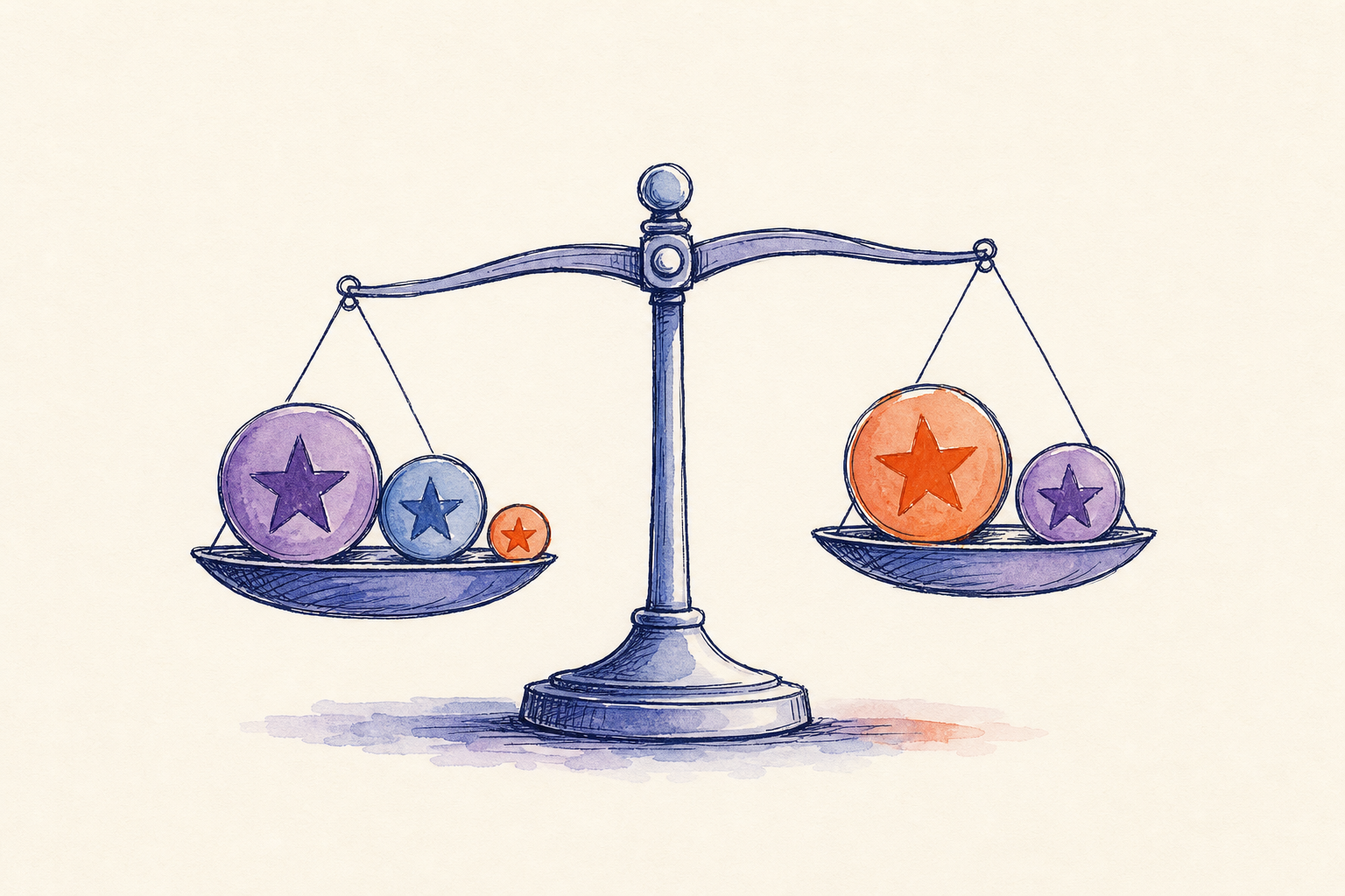 Ilustración del promedio ponderado y el redondeo de notas